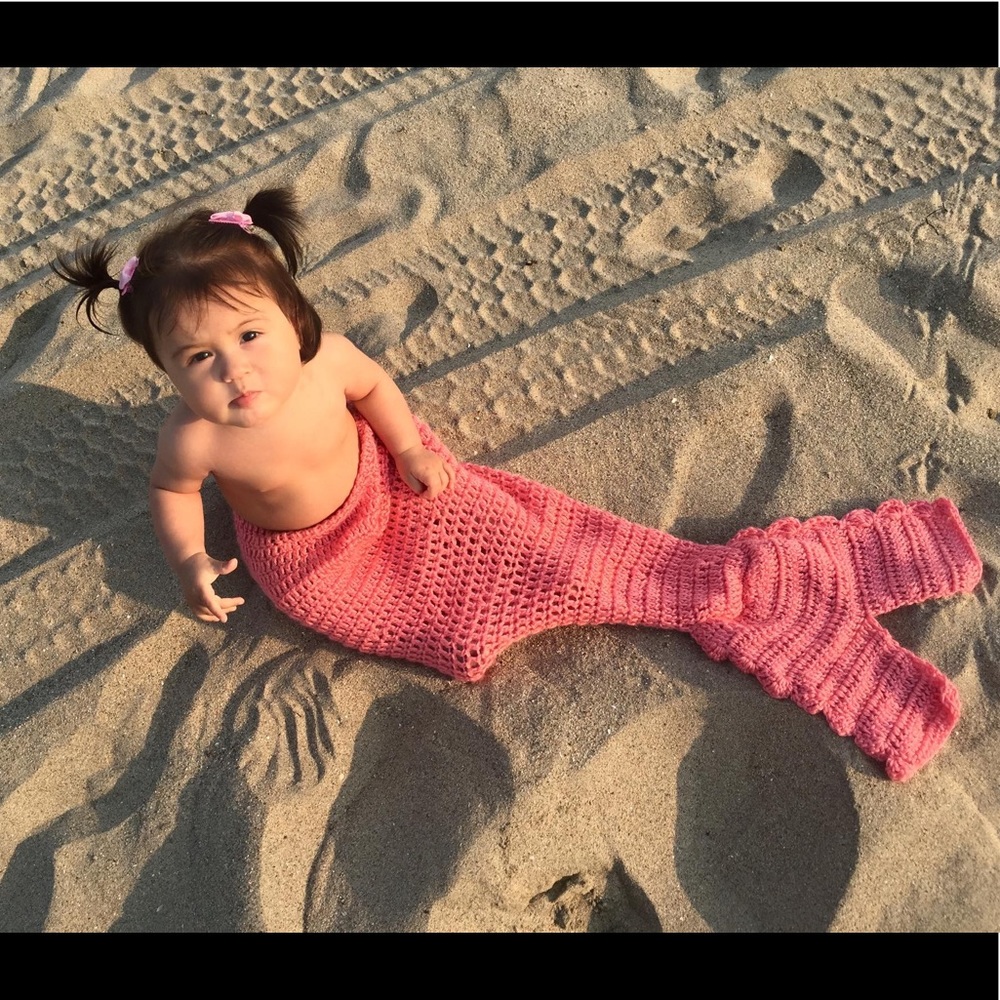 Crochet mermaid tail